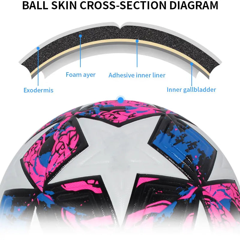 Standard Soccer Ball Professional Outdoors Sports Match Balls Training Seamless Football High Quality PU Material Size 5 Size 4