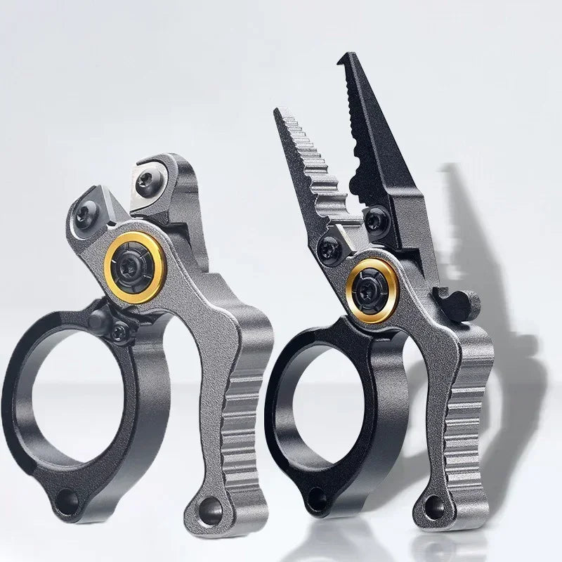 Mini Fishing Pliers Aluminum Alloy with Split Ring Tungsten Carbide Cutters For Anglers Outdoor Camping Gear Ideal Fishing Gift