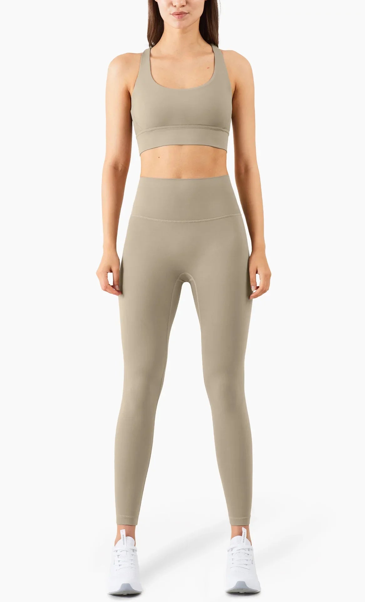 Summer New 2 Piece Yoga Clothes Women's Tracksuit Athletic Cross Back Nylon Yoga Top Women Sports Bra Leggings Pilates Fitness