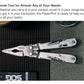 SOG PowerPint 18-in-1 Tactical Multi-Tool with Folding Pliers & Knife - Compact EDC Gear for Outdoor Camping, Survival & Hiking