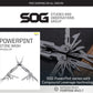SOG PowerPint 18-in-1 Tactical Multi-Tool with Folding Pliers & Knife - Compact EDC Gear for Outdoor Camping, Survival & Hiking