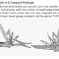 SOG PowerPint 18-in-1 Tactical Multi-Tool with Folding Pliers & Knife - Compact EDC Gear for Outdoor Camping, Survival & Hiking