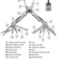SOG PowerPint 18-in-1 Tactical Multi-Tool with Folding Pliers & Knife - Compact EDC Gear for Outdoor Camping, Survival & Hiking