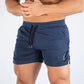 GITF Mens Gym Training Shorts Men Sports Casual Clothing Fitness Workout Running Grid quick-drying compression Shorts Athletics