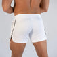 GITF Mens Gym Training Shorts Men Sports Casual Clothing Fitness Workout Running Grid quick-drying compression Shorts Athletics