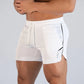 GITF Mens Gym Training Shorts Men Sports Casual Clothing Fitness Workout Running Grid quick-drying compression Shorts Athletics