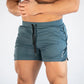 GITF Mens Gym Training Shorts Men Sports Casual Clothing Fitness Workout Running Grid quick-drying compression Shorts Athletics