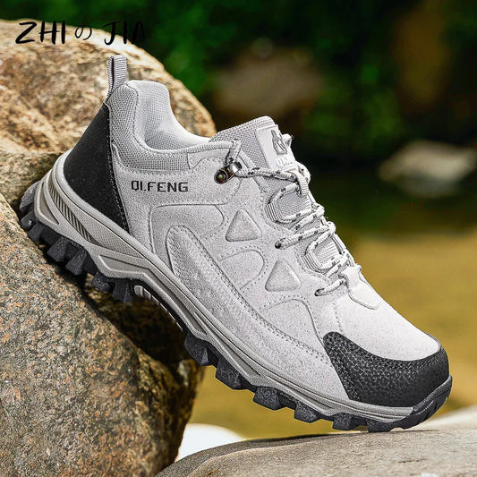 New Outdoor Running Off Road Casual Shoes Anti slip and Wear Resistant Mountaineering Shoes Oversized Sports Men's Footwear