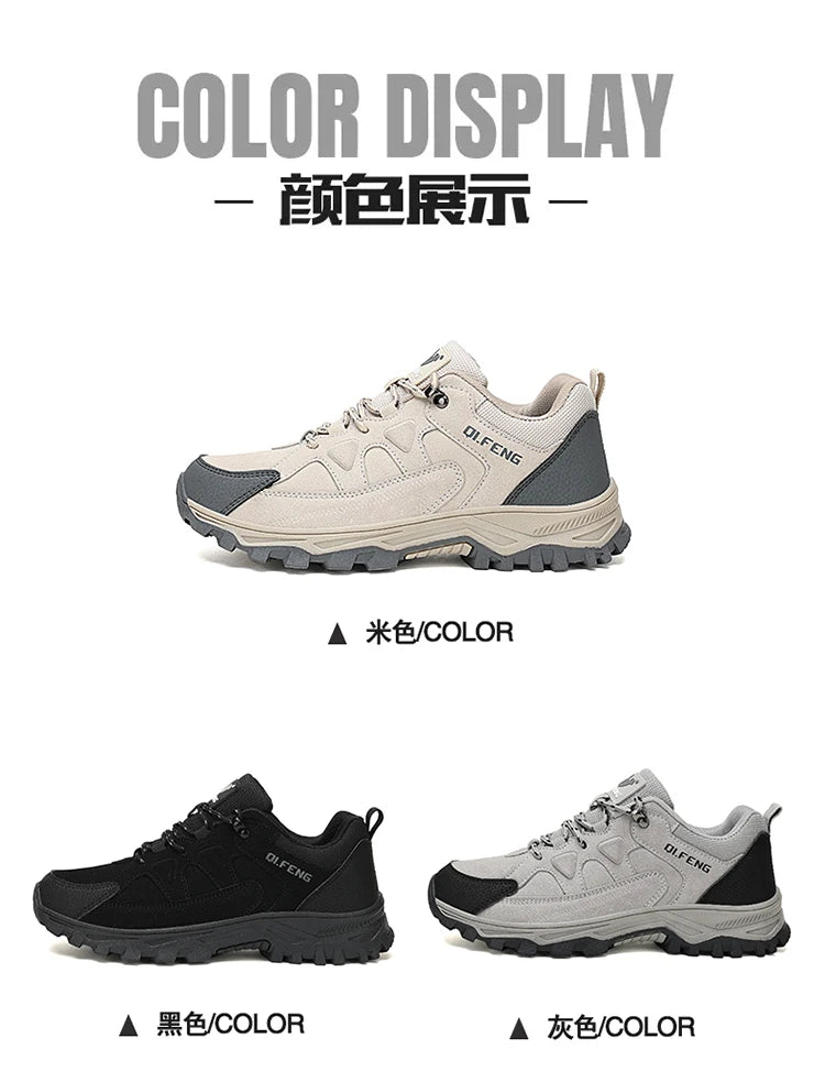 New Outdoor Running Off Road Casual Shoes Anti slip and Wear Resistant Mountaineering Shoes Oversized Sports Men's Footwear