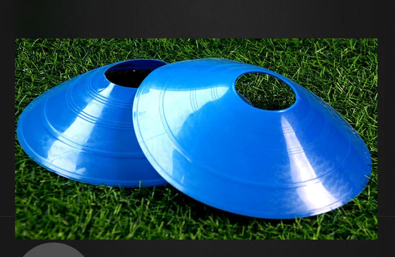 10Pcs Soccer Training Football Ball Game Disc Agility Disc Cone Set Multi Sport Training Space Cones With Plastic Stand Holder