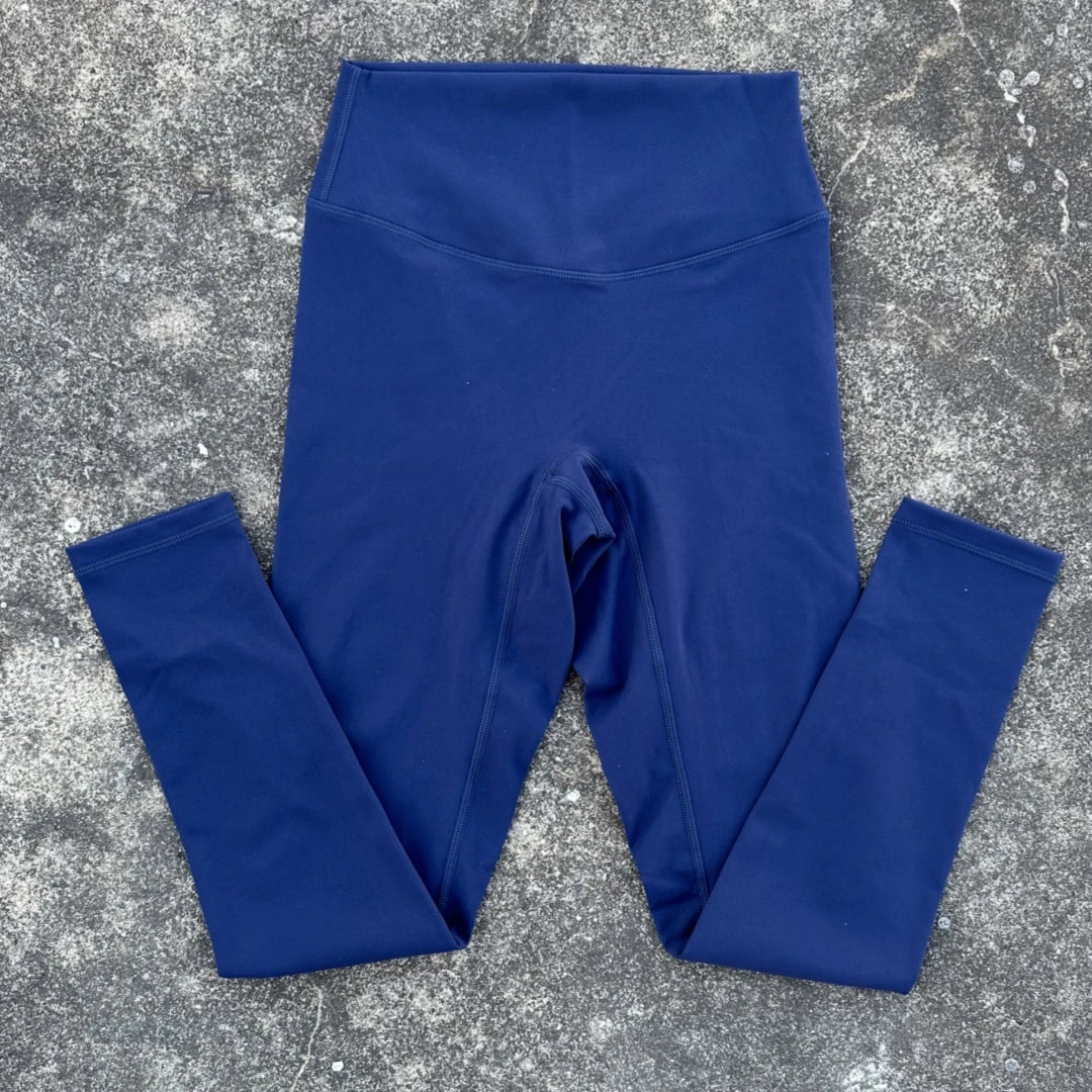 High Strength Compression Solid Color Soft Women Sport Pant Tight Butter High Waist Yoga Legging Athletic Gym Comprehensive Wear