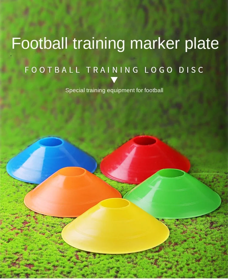 10Pcs Soccer Training Football Ball Game Disc Agility Disc Cone Set Multi Sport Training Space Cones With Plastic Stand Holder