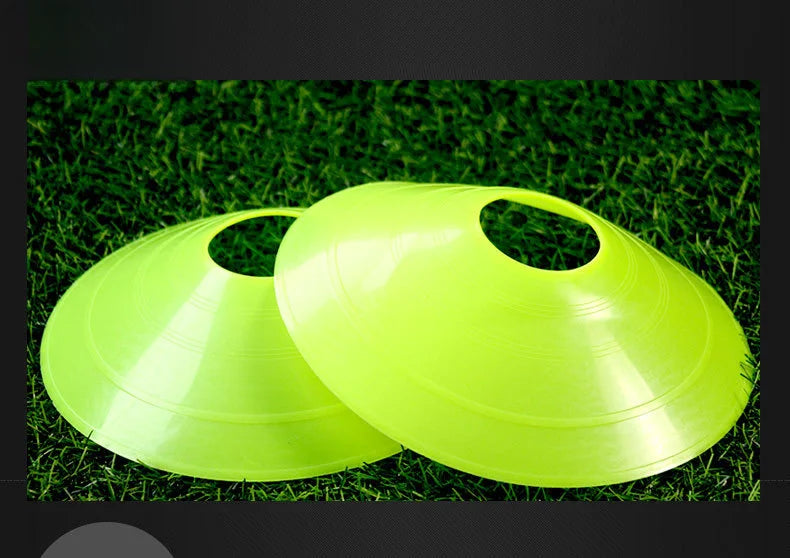 10Pcs Soccer Training Football Ball Game Disc Agility Disc Cone Set Multi Sport Training Space Cones With Plastic Stand Holder