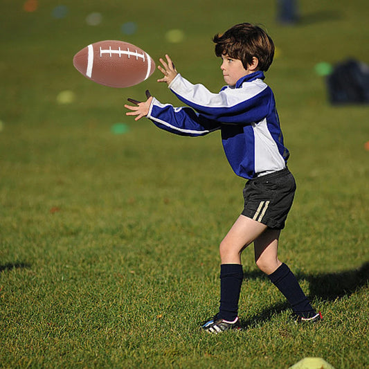 Teenagers Rugby Ball American Football Anti Slip Child  Footballs with Inflator Children Game Ball for Kids Students