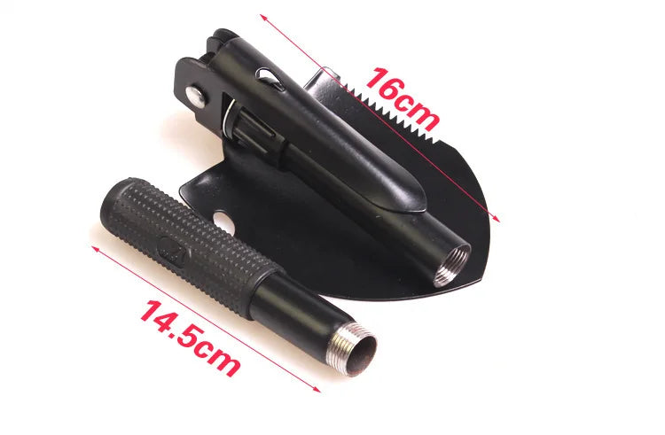 Engineer Shovel Military Shovel Outdoor Multifunctional Folding Camping Shovel Garden Hoe Digging Tool Kit Fishing Shovel