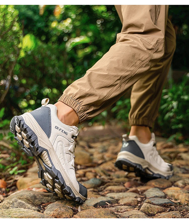 New Outdoor Running Off Road Casual Shoes Anti slip and Wear Resistant Mountaineering Shoes Oversized Sports Men's Footwear
