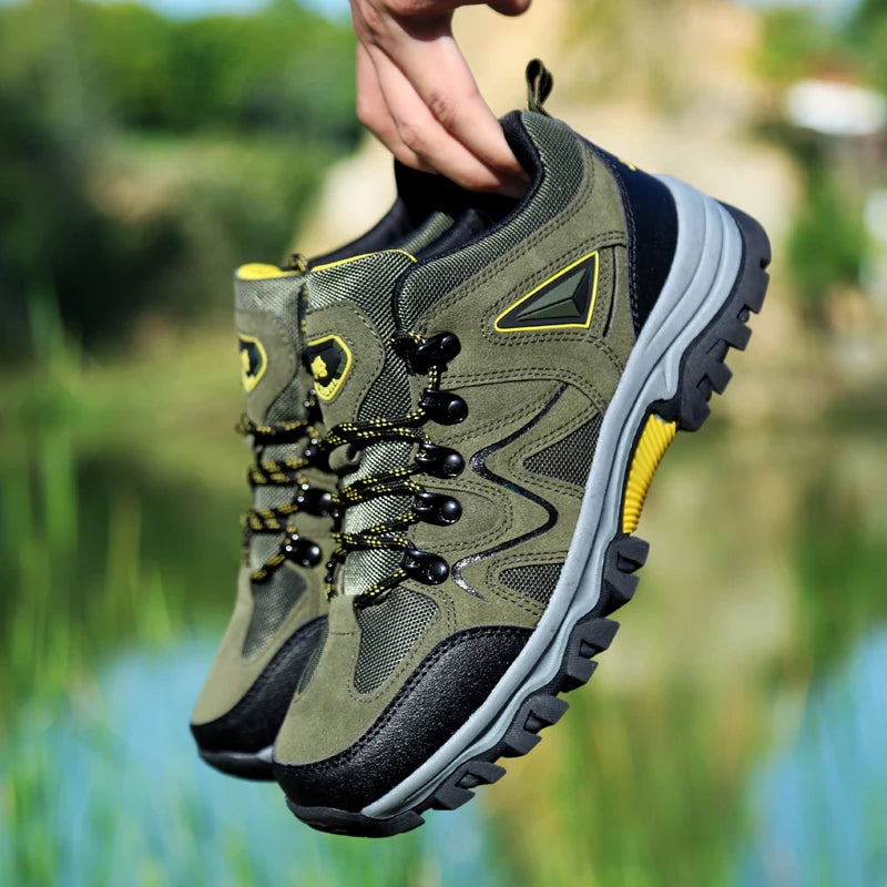 Outdoor mountaineering Shoes Men's Autumn and Winter Anti Slip and Wear-Resistant Sneaker Fashion Plus size Footwear 39-47