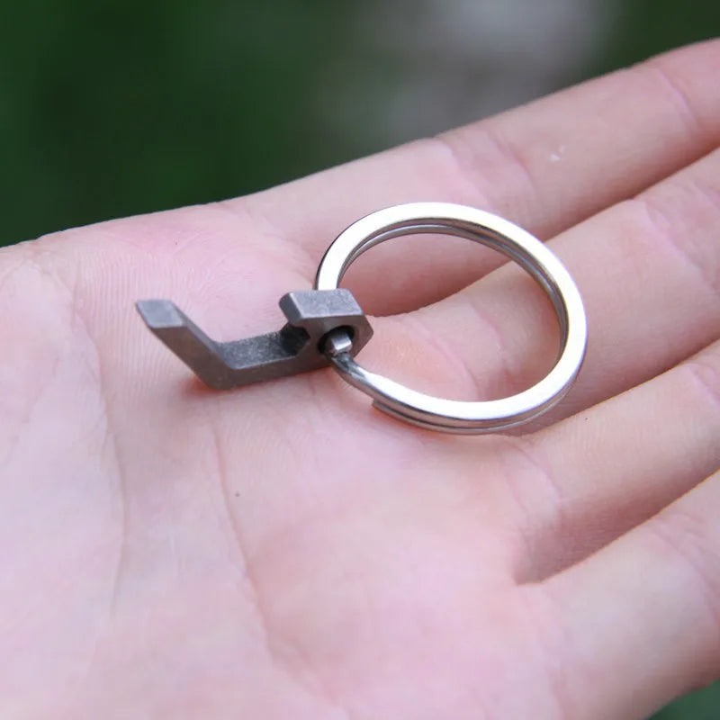 EDC Gear mini lightweight bottle beer opener keyring pocket tool utility gadget Outdoor Camp Hike Camping Gear  key Chains