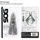 SOG PowerPint 18-in-1 Tactical Multi-Tool with Folding Pliers & Knife - Compact EDC Gear for Outdoor Camping, Survival & Hiking