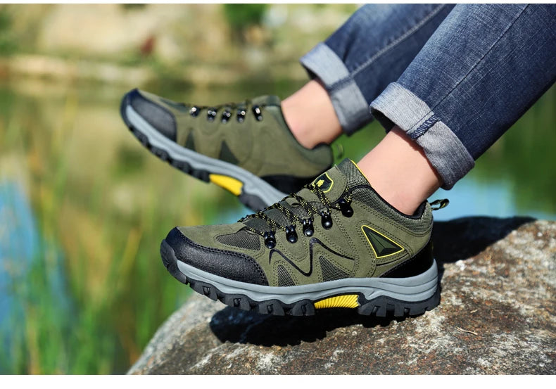 Outdoor mountaineering Shoes Men's Autumn and Winter Anti Slip and Wear-Resistant Sneaker Fashion Plus size Footwear 39-47