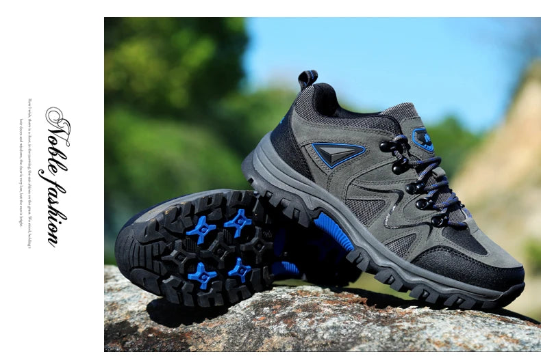 Outdoor mountaineering Shoes Men's Autumn and Winter Anti Slip and Wear-Resistant Sneaker Fashion Plus size Footwear 39-47