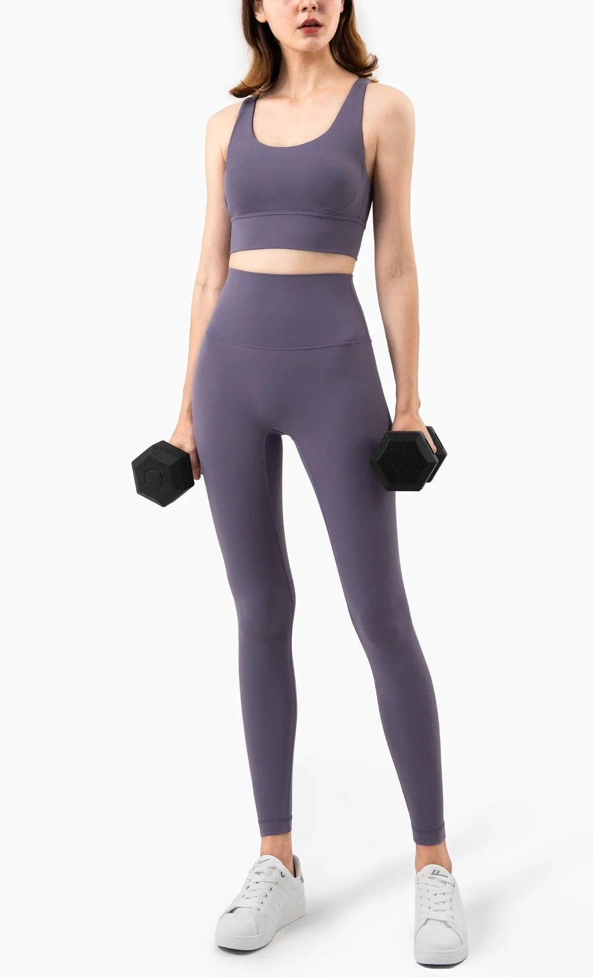 Summer New 2 Piece Yoga Clothes  Women's Tracksuit Athletic Cross Back Nylon Yoga Top Women Sports Bra Leggings Pilates Fitness