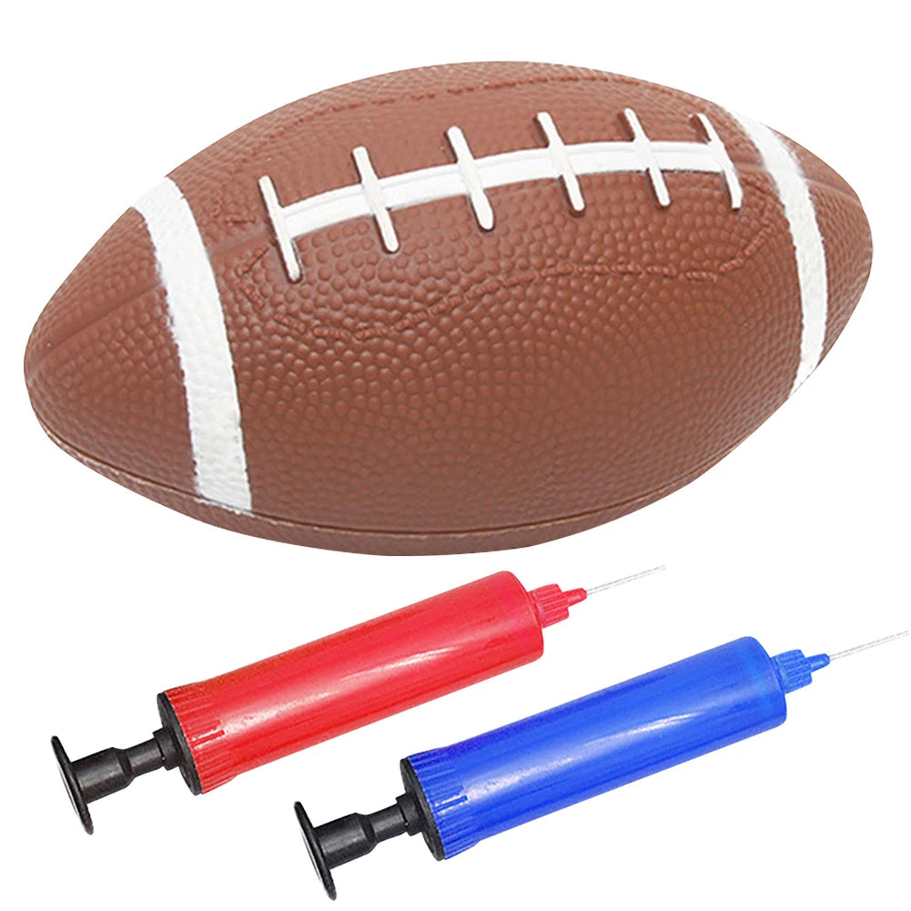 Teenagers Rugby Ball American Football Anti Slip Child  Footballs with Inflator Children Game Ball for Kids Students