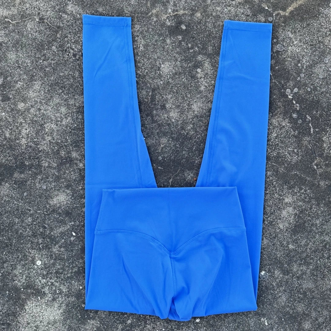 High Strength Compression Solid Color Soft Women Sport Pant Tight Butter High Waist Yoga Legging Athletic Gym Comprehensive Wear