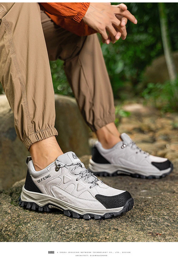 New Outdoor Running Off Road Casual Shoes Anti slip and Wear Resistant Mountaineering Shoes Oversized Sports Men's Footwear