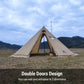 5-8 People Tipi Hot Tent with Stove Jack Camping Pyramid Teepee Tent for Camping Backpacking Hiking