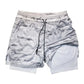 Men's Multi Pocket Shorts Fitness Shorts Casual Beach Sports Lined Skinny Shorts Everyday Style Mesh Camouflage Running Shorts