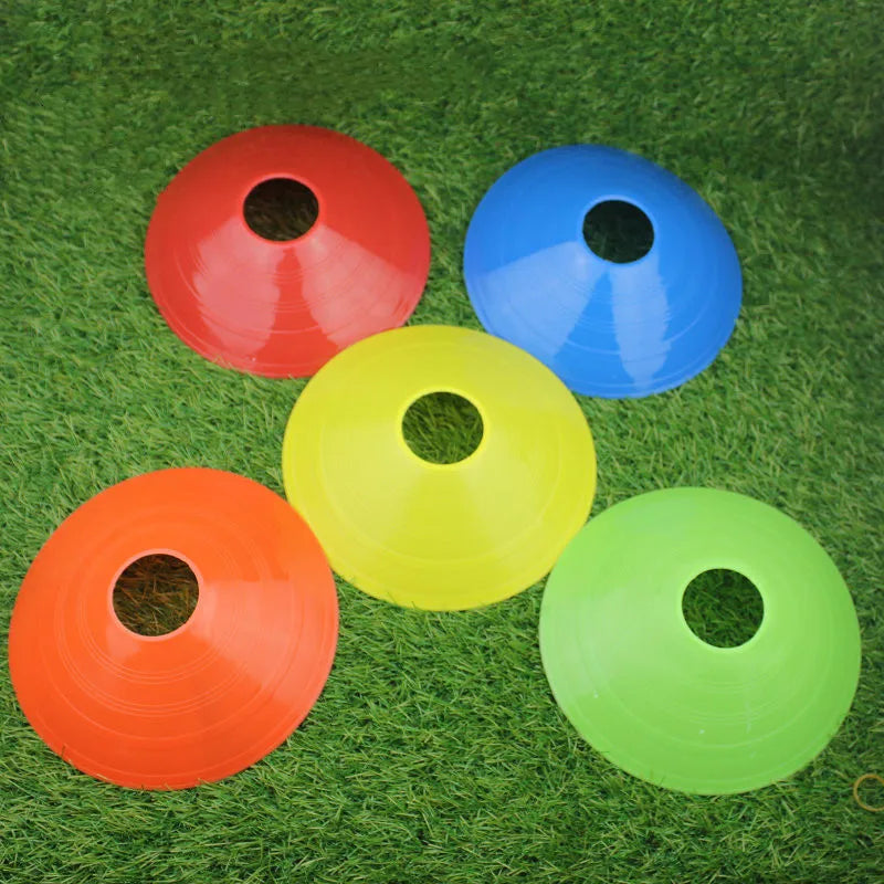 10Pcs Soccer Training Football Ball Game Disc Agility Disc Cone Set Multi Sport Training Space Cones With Plastic Stand Holder