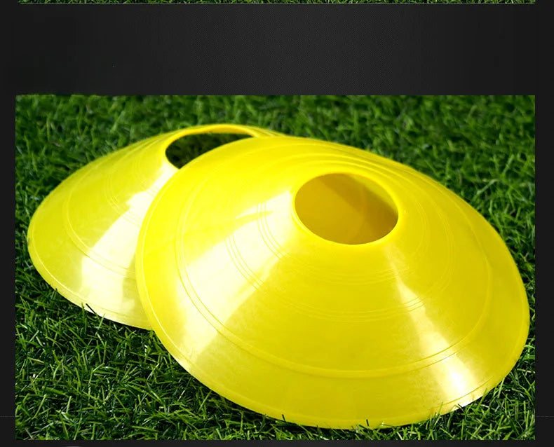 10Pcs Soccer Training Football Ball Game Disc Agility Disc Cone Set Multi Sport Training Space Cones With Plastic Stand Holder