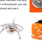 Camping Gas Stove Portable Folding Outdoor Backpacking Stove Tourist Equipment For Cooking Hiking Picnic 3500W