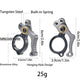 Mini Fishing Pliers Aluminum Alloy with Split Ring Tungsten Carbide Cutters For Anglers Outdoor Camping Gear Ideal Fishing Gift