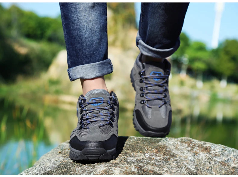 Outdoor mountaineering Shoes Men's Autumn and Winter Anti Slip and Wear-Resistant Sneaker Fashion Plus size Footwear 39-47
