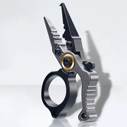 Mini Fishing Pliers Aluminum Alloy with Split Ring Tungsten Carbide Cutters For Anglers Outdoor Camping Gear Ideal Fishing Gift