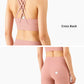Summer New 2 Piece Yoga Clothes  Women's Tracksuit Athletic Cross Back Nylon Yoga Top Women Sports Bra Leggings Pilates Fitness