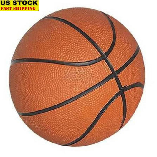 7in Mini Basketball Durable Hard Rubber Grip Ball Indoor Outdoor Play Training Exercise Youth Sports Coaching