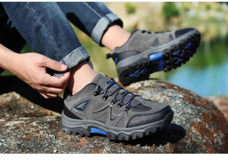Outdoor mountaineering Shoes Men's Autumn and Winter Anti Slip and Wear-Resistant Sneaker Fashion Plus size Footwear 39-47