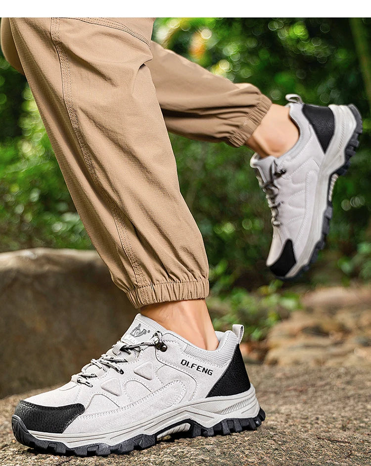 New Outdoor Running Off Road Casual Shoes Anti slip and Wear Resistant Mountaineering Shoes Oversized Sports Men's Footwear