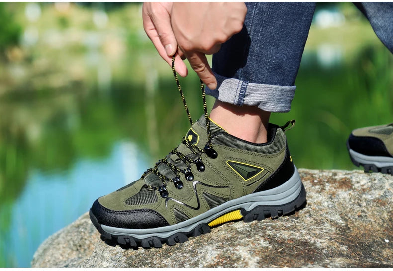 Outdoor mountaineering Shoes Men's Autumn and Winter Anti Slip and Wear-Resistant Sneaker Fashion Plus size Footwear 39-47