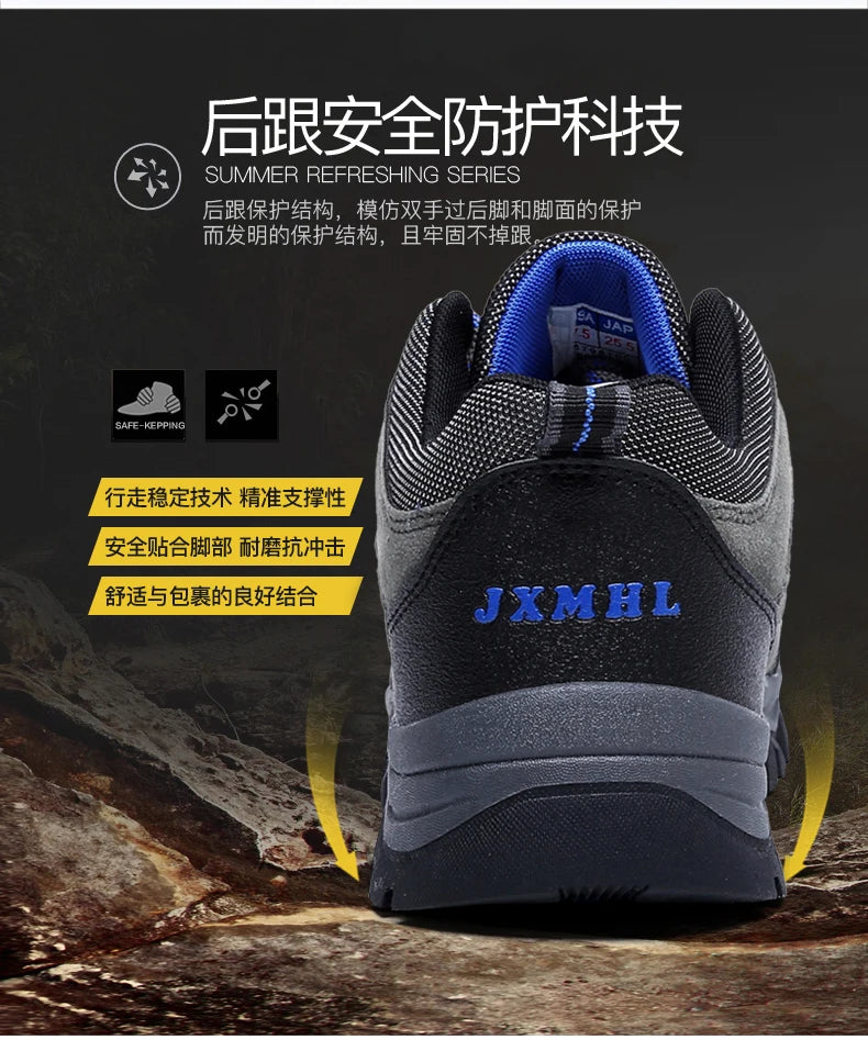 Outdoor mountaineering Shoes Men's Autumn and Winter Anti Slip and Wear-Resistant Sneaker Fashion Plus size Footwear 39-47