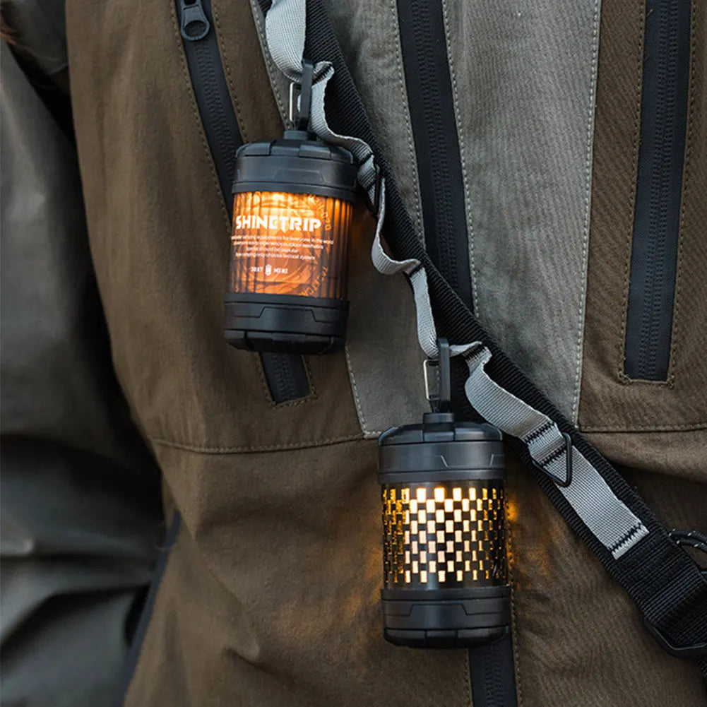 Portable Tent Lamp Rechargeable Rotable Camping Lantern Long Lasting Magnetic Atmosphere Lantern for Outdoor Camping Hiking