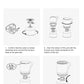 BRS 61 Camping Integrated Heat Collecting Pot Burner Ultralight Portable Hiking Furnace Outdoor Cooking Backpacking Stove System