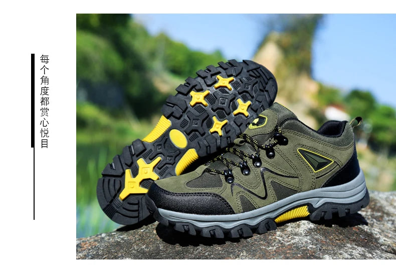 Outdoor mountaineering Shoes Men's Autumn and Winter Anti Slip and Wear-Resistant Sneaker Fashion Plus size Footwear 39-47