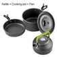 Camping Cooking set Camping Cookware Travel Tableware Outdoor Picnic Set Teapot For 2-3 Peaple Non-stick pots assorted sets