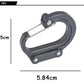 Multifunctional Hybrid Gear Clip Carabiner 360 Degree Rotating Hook Strong Buckle Camping Hiking Travel Backpack Outdoor Gadget