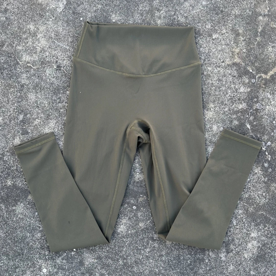 High Strength Compression Solid Color Soft Women Sport Pant Tight Butter High Waist Yoga Legging Athletic Gym Comprehensive Wear