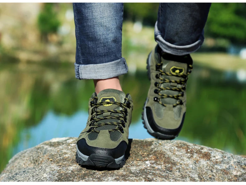 Outdoor mountaineering Shoes Men's Autumn and Winter Anti Slip and Wear-Resistant Sneaker Fashion Plus size Footwear 39-47